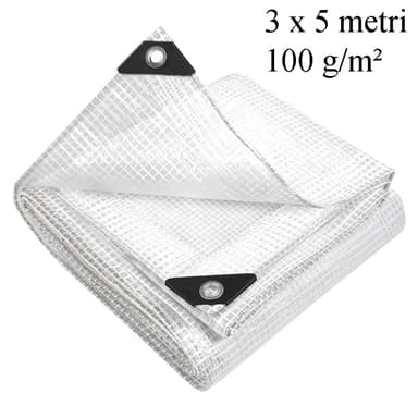 Prelata ranforsata impermeabila 3x5 m, protectie UV+ si inghet, GWD