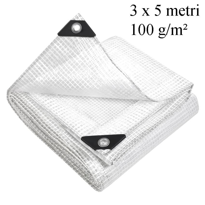 Prelata ranforsata impermeabila 3x5 m, protectie UV+ si inghet, GWD — imagine 1