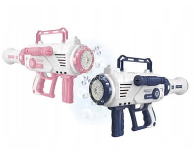 Pistol pentru baloane de sapun cu 12 orificii, lumini si muzica, Procart