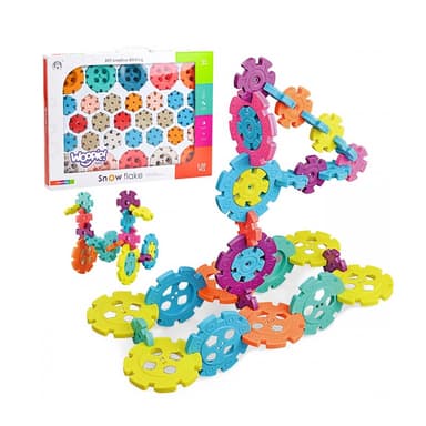 Set de constructie Procart Fulgi de zopada, 120 elemente multicolore