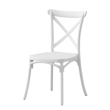 Scaun de bucatarie clasic Procart alb