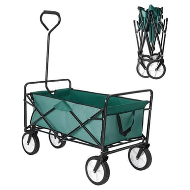 Carucior de gradina pliabil Procart XL 70 litri verde