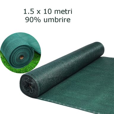 Plasa de umbrire Procart 1.5x10 metri 90% verde