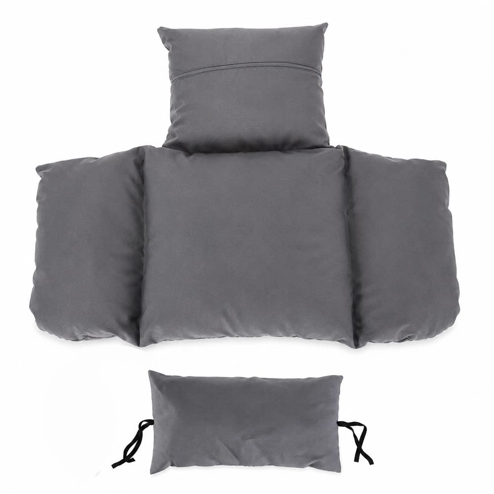 Perna Procart pentru fotoliu suspendat tip cuib, detasabila cu fermoar, lavabila, poliester 165 g, gri — imagine 1
