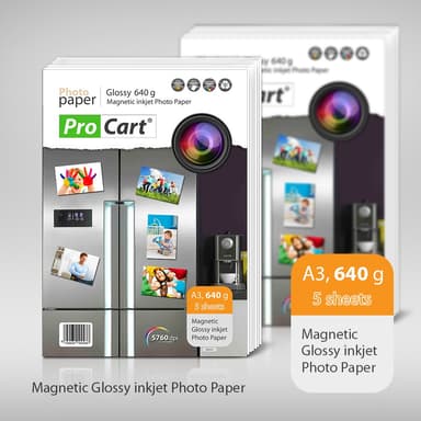 Hartie foto magnetica Procart Glossy 640g A3