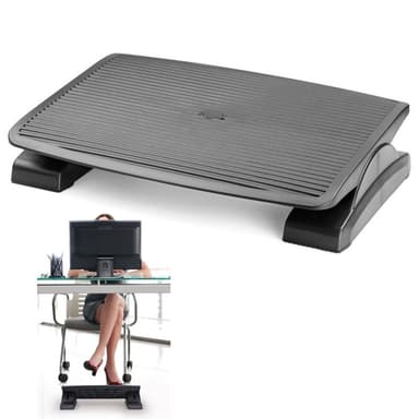 Suport picioare ergonomic Procart negru unghi reglabil 45x35cm