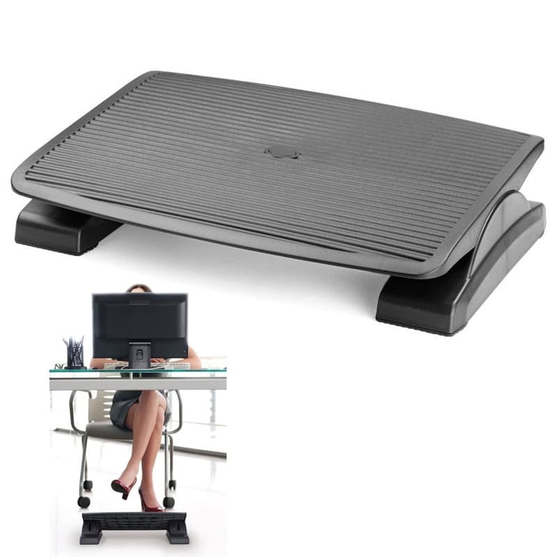 Suport picioare ergonomic Procart negru unghi reglabil 45x35cm — imagine 1