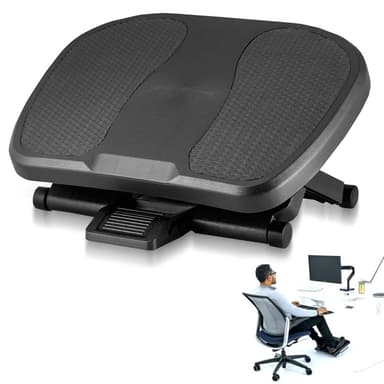 Suport picioare ergonomic Procart inclinare 30 grade, 3 trepte inaltime, antiderapanta