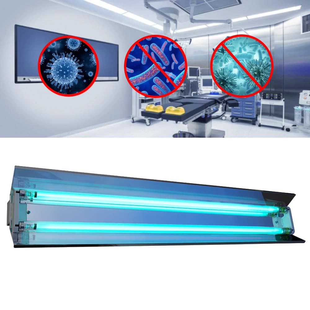 Lampa bactericida UVC Procart orientabila 2x30W, reflector, rotire 140 grade — imagine 1