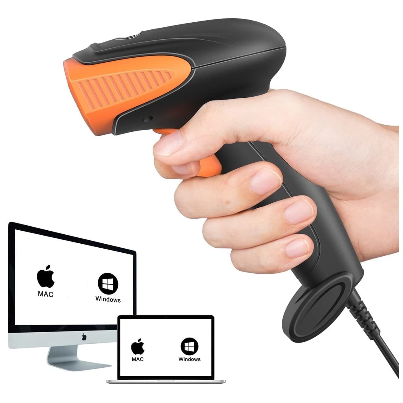 Cititor coduri de bare Euccoi 2D USB CMOS 500 scan/s — imagine 1