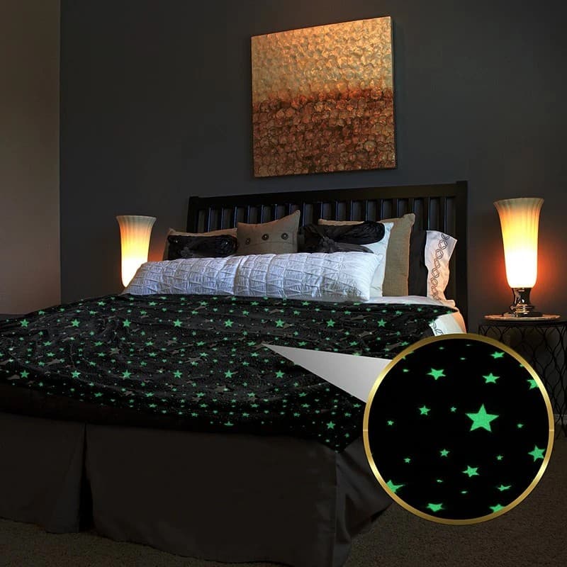 Patura fosforescenta Procart 150x200 cm stelute glow in the dark — imagine 1