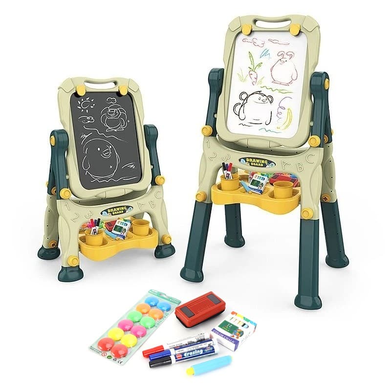 Tabla magnetica si de scris Procart cu 2 fete, inaltime reglabila 83-110 cm — imagine 1