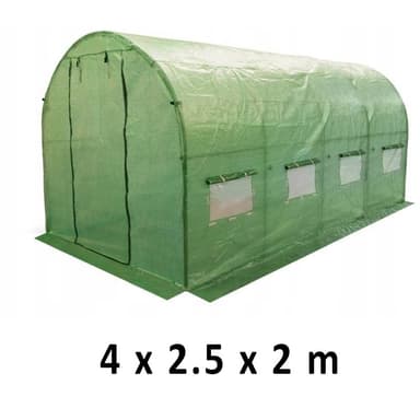 Sera de gradina Procart solar tip tunel 4x2.5x2m folie UV4 8 ferestre
