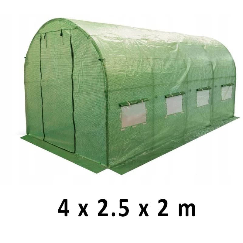 Sera de gradina Procart solar tip tunel 4x2.5x2m folie UV4 8 ferestre — imagine 1
