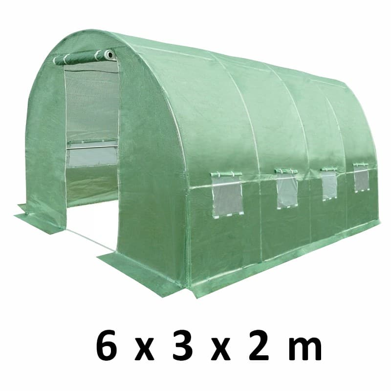 Sera solar tip tunel Procart 6x3x2 m folie PE 140g/mp filtru UV4 — imagine 1