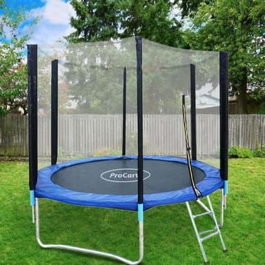 Trambulina Procart diametru 244 cm plasa protectie laterala scara acces maxim 150 kg