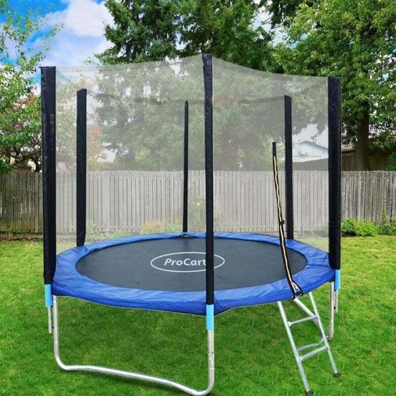 Trambulina Procart diametru 244 cm plasa protectie laterala scara acces maxim 150 kg — imagine 1