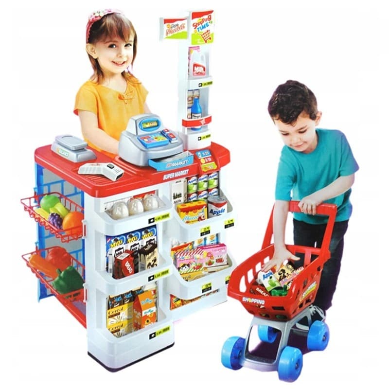 Set Supermarket Procart cu 24 accesorii, lumini si efecte sonore — imagine 1