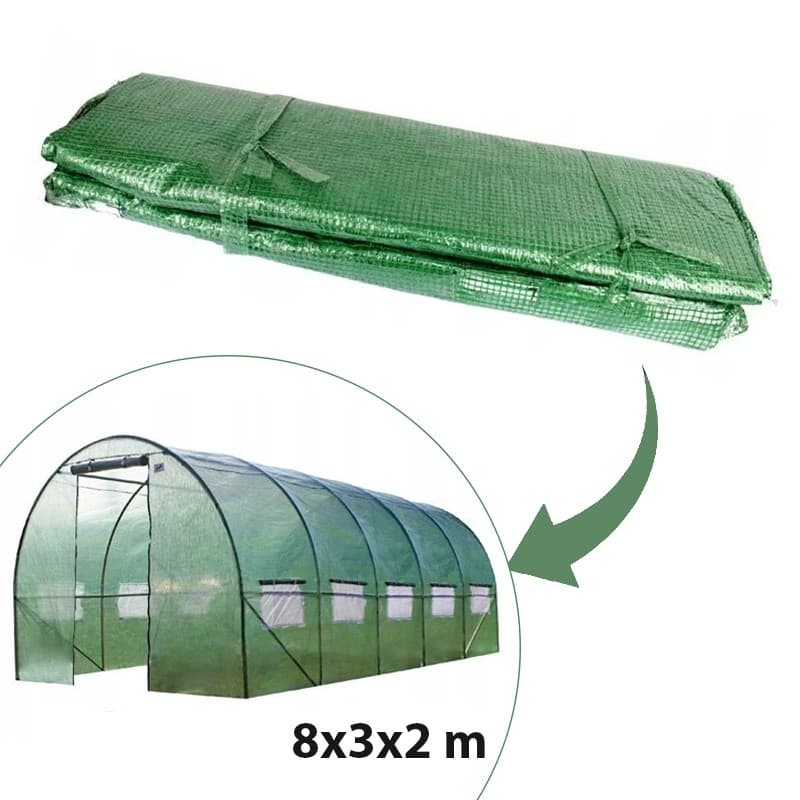 Folie protectie solar de gradina Procart 8x3x2m 10 ferestre filtru UV4 — imagine 1