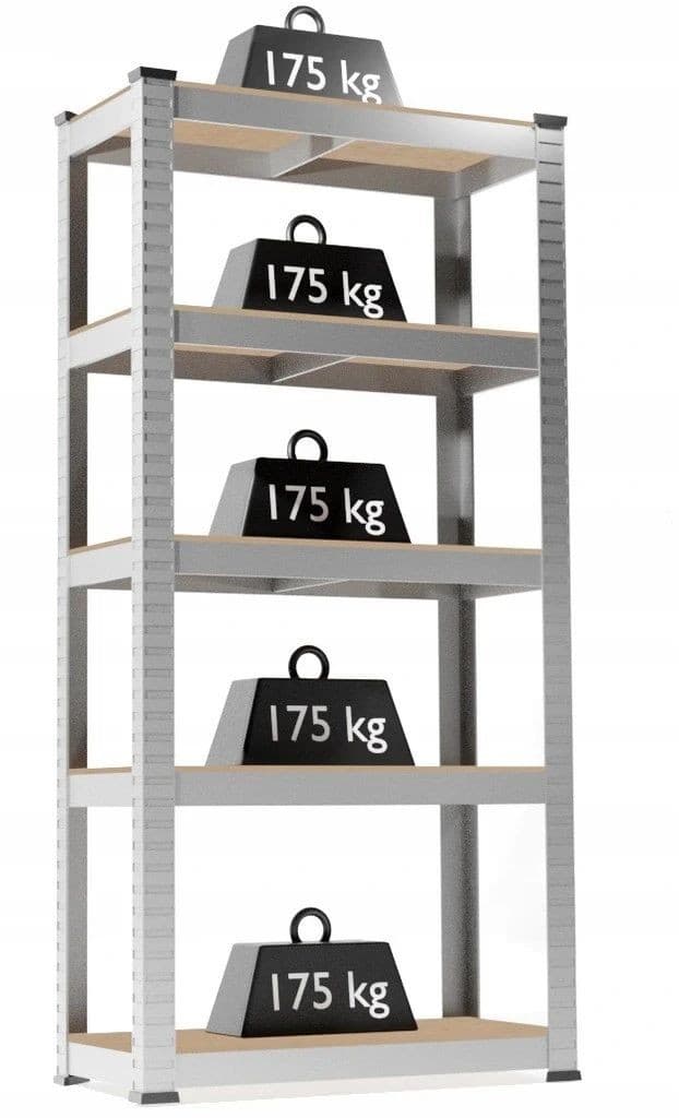 Raft metalic Procart 5 nivele depozitare sarcina maxima 875 kg 180x90x30 cm — imagine 1