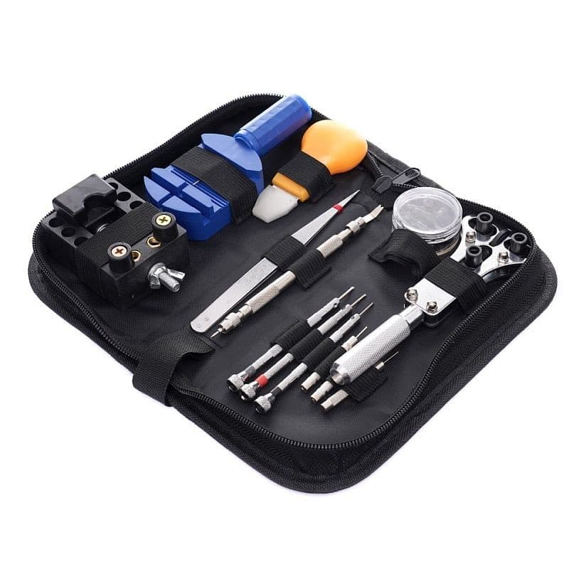Trusa reparatie ceasuri Procart set unelte si accesorii 13 piese — imagine 1
