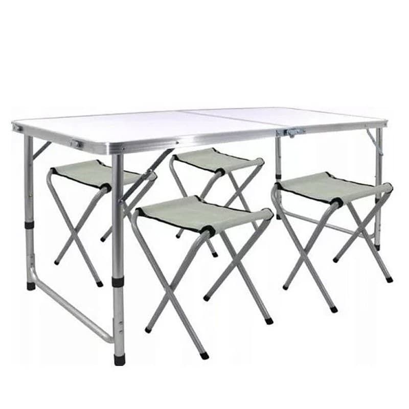 Set masa cu 4 scaune pentru camping Procart — imagine 1