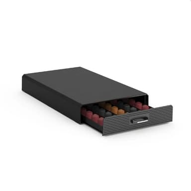 Sertar organizator Procart pentru 50 capsule cafea Nespresso negru