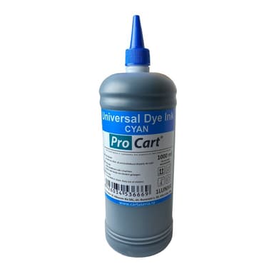 Cerneala Procart Universal Dye Cyan 1 Litru pentru HP Canon Epson Brother
