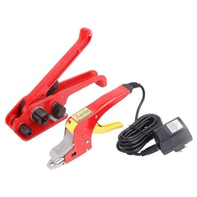 Kit ambalare cleste manual tensionat si dispozitiv electric lipire banda PP/PET/PES