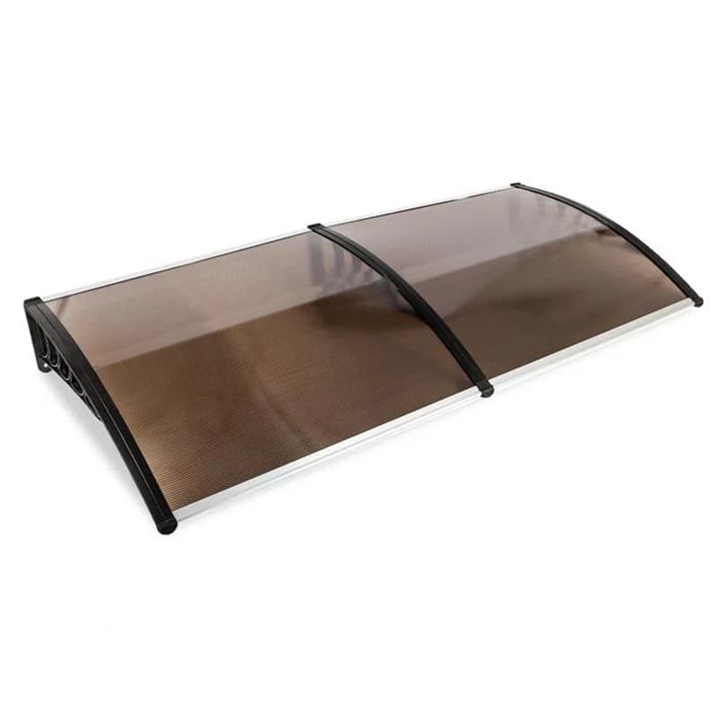 Coperta fixa Procart policarbonat protectie UV 100x200 cm maro — imagine 1