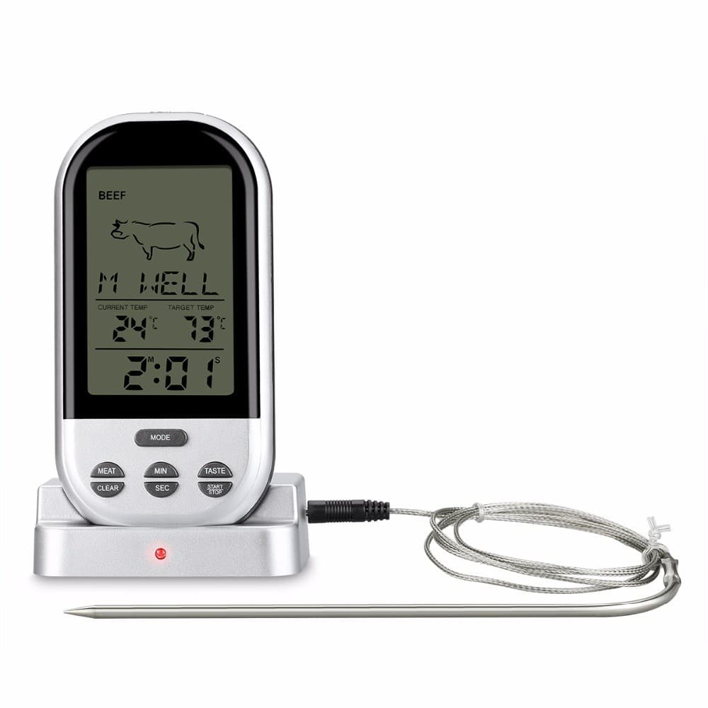 Termometru digital cu sonda Procart wireless citire instantanee ecran LCD — imagine 1