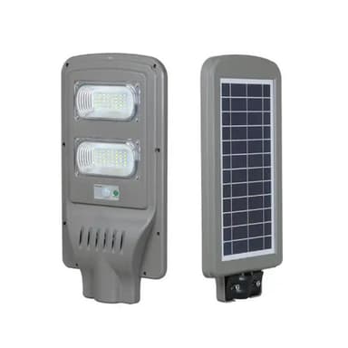 Lampa stradala LED Procart cu incarcare solara, senzor miscare, 40W, timer, 3 moduri, telecomanda