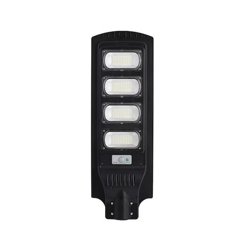 Lampa solara stradala Procart 100W senzor miscare lumina alb rece 6500K telecomanda — imagine 1