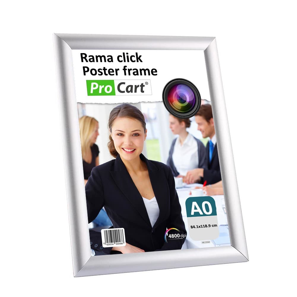 Rama click aluminiu Procart pentru expunere afise A0 pe perete — imagine 1