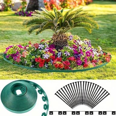 Separator gazon Procart lungime 10 metri, latime 5 cm, culoare verde