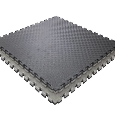 Covor tip puzzle Procart XXL spuma EVA 100x100 cm negru/gri