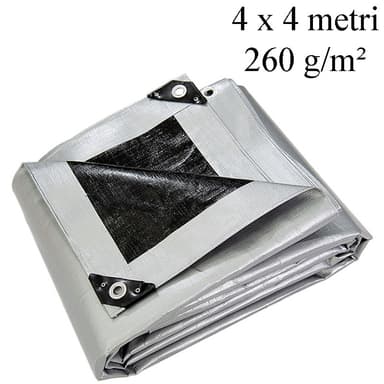 Prelata impermeabila 4x4 m 260g/mp, protectie UV si inghet GWD