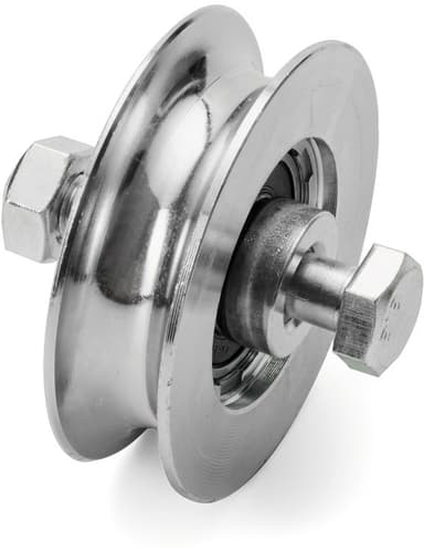 Roata culisanta GWD cu 2 rulmenti de 68 mm, otel galvanizat, latime canal 20 mm, pentru porti suspendate