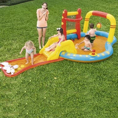 Centru de joaca acvatic Bestway Lil Champ Play cu piscina si tobogan