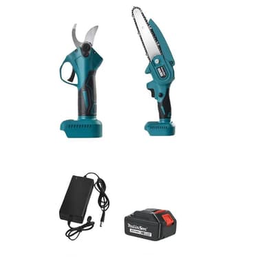 Set Foarfeca si Drujba Electric Macvi 21V