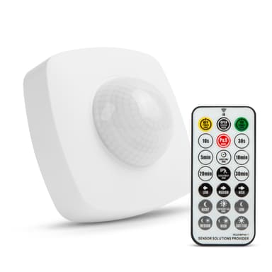 Senzor de miscare exterior 360 grade, 10 m, 2000W, IP65, cu telecomanda - Delight