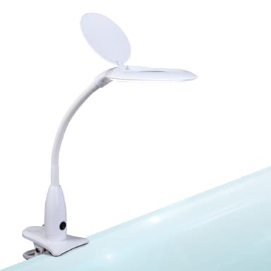 Lampa de birou LED cu lupa 5x, 30 LED, 720 lumeni, prindere tip clema, Handy