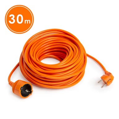 Prelungitor electric Delight 30m portocaliu 16A 250V cablu 3x1.5mm stecher 90 grade