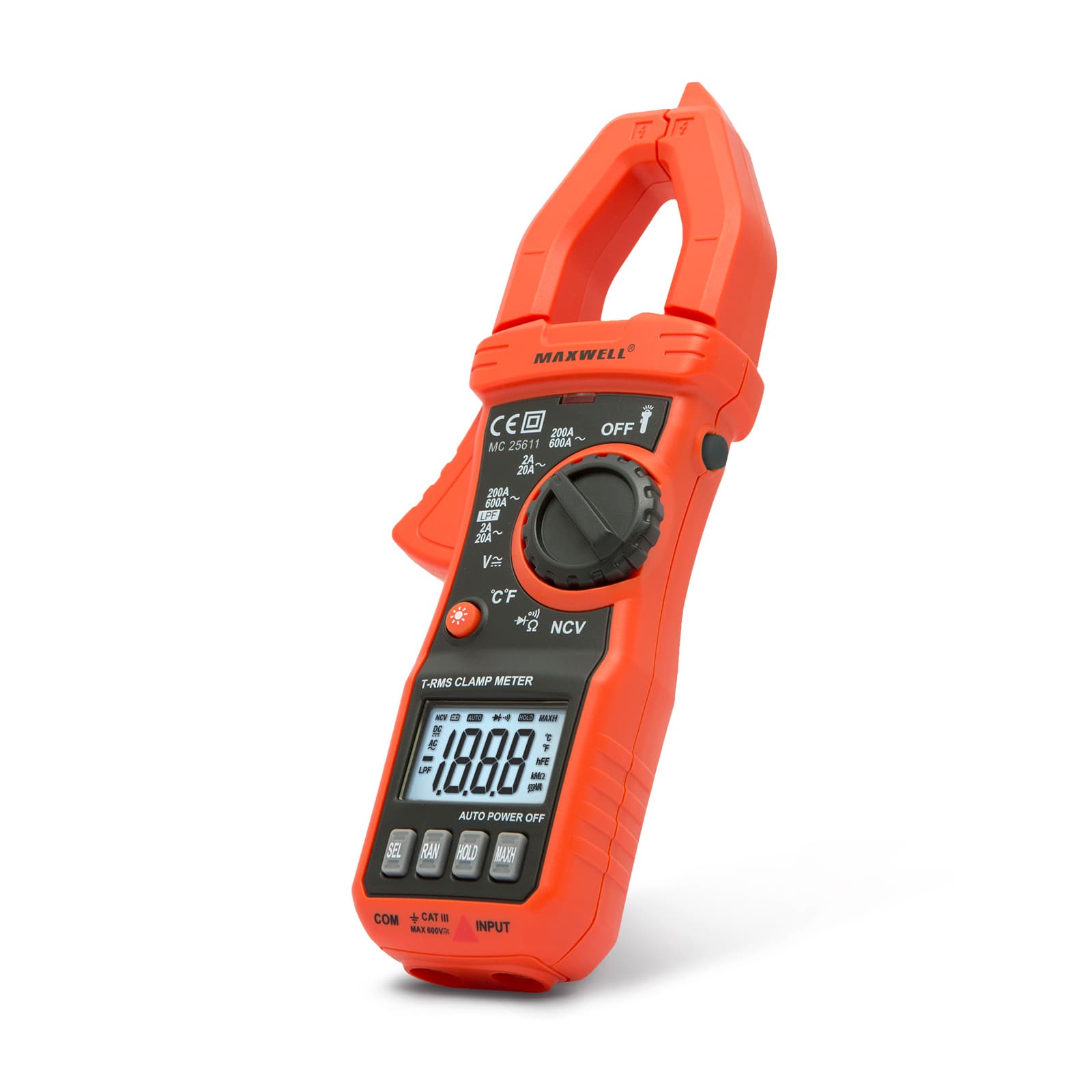 Cleste ampermetru Maxwell-Digital True RMS 600A 600V NCV — imagine 1