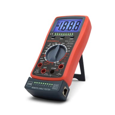 Multimetru digital 2 in 1 Maxwell-Digital tester cabluri RJ45 RJ11 USB