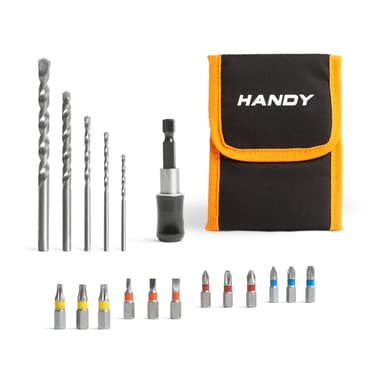 Set burghie si biti pentru masina de gaurit Handy 18 piese