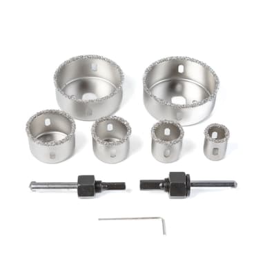 Set de carote pentru gaurire Handy 6 piese, pentru lemn, gips carton si metal, diametre 22-73 mm