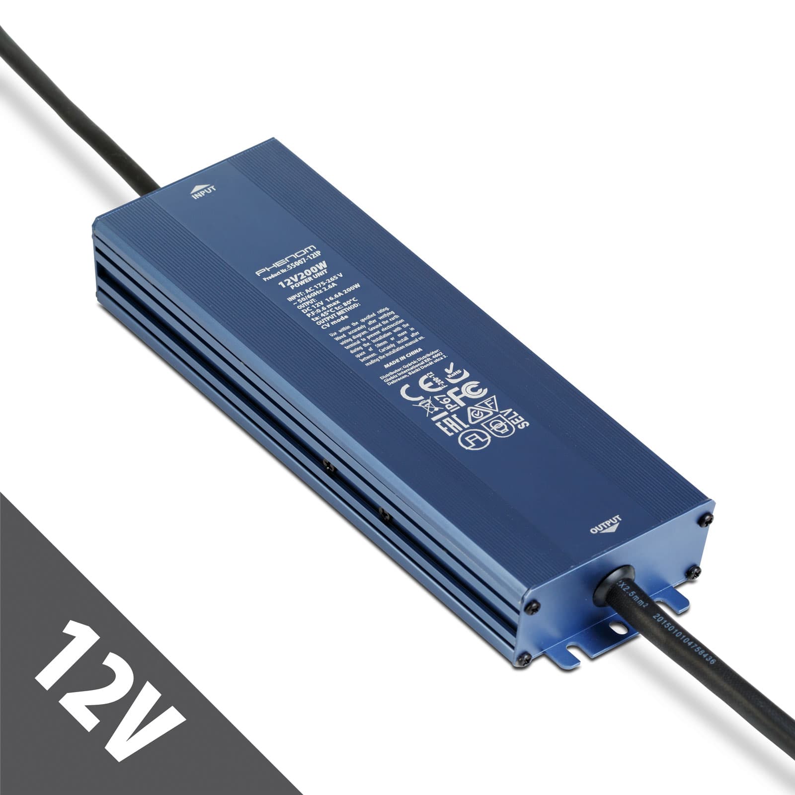Sursa alimentare 12V 200W IP67 Phenom — imagine 1