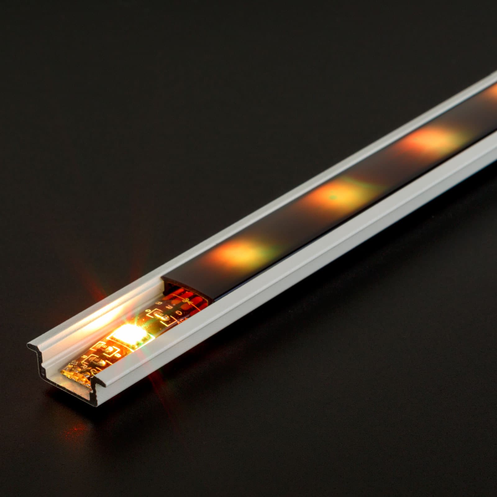 Profil aluminiu LED incastrat Phenom Alb 2m Tip U — imagine 1