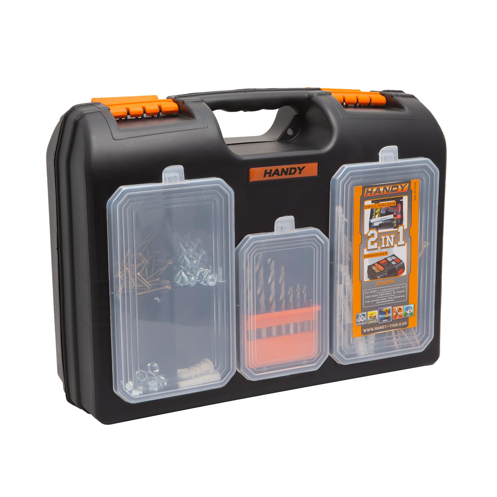 Cutie organizator pentru burghie si piese Handy — imagine 1